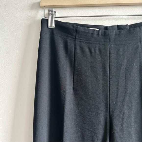 VINTAGE Escada Black Wide Leg Wool Blend Pants Size 40 - Picture 4 of 6
